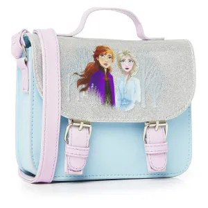 Disney Frozen Handbag, Glitter Satchel Bag with Anna and Elsa, for Girls