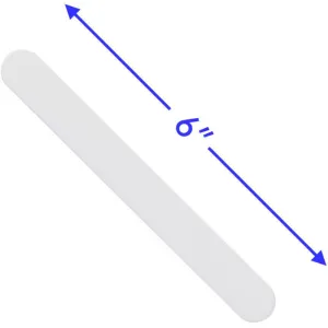 Disposable Plastic Tongue Depressor Spatula - White - 6" Long / 50 per Bag X 36 Bags = Case of 1,800 Spatulas
