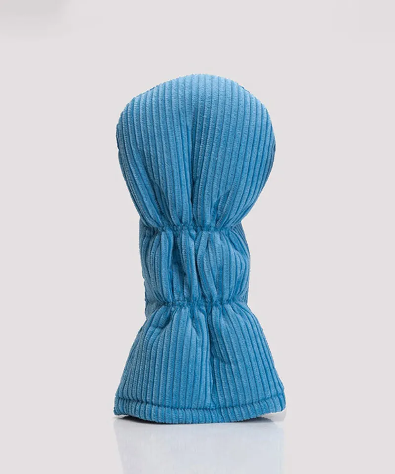 DM Corduroy GOLF Driver Cover Blue