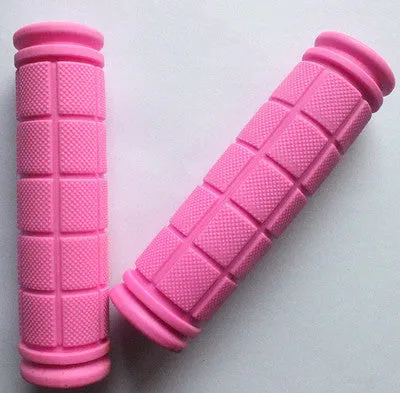 Double Lock Soft Rubber Cycling BMX MTB Mountain Bike Scooter Fixed Gear Handlebar Grips Bicycle Parts Accessory Tool