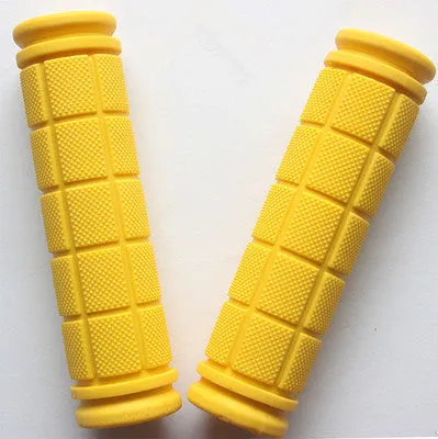 Double Lock Soft Rubber Cycling BMX MTB Mountain Bike Scooter Fixed Gear Handlebar Grips Bicycle Parts Accessory Tool