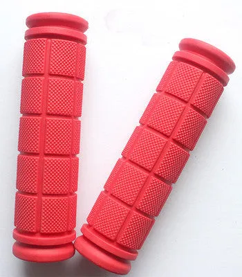Double Lock Soft Rubber Cycling BMX MTB Mountain Bike Scooter Fixed Gear Handlebar Grips Bicycle Parts Accessory Tool