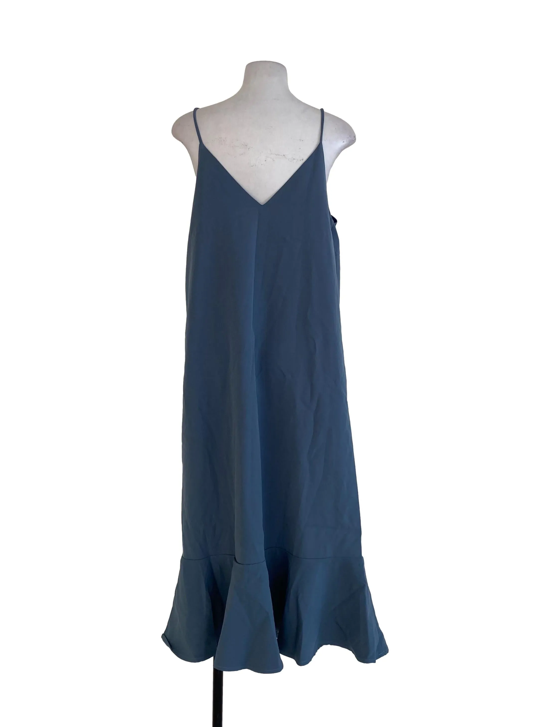 Dusty Blue Plain Dress