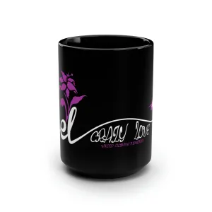 EL423 Crazy Love /Black Mug, 15oz
