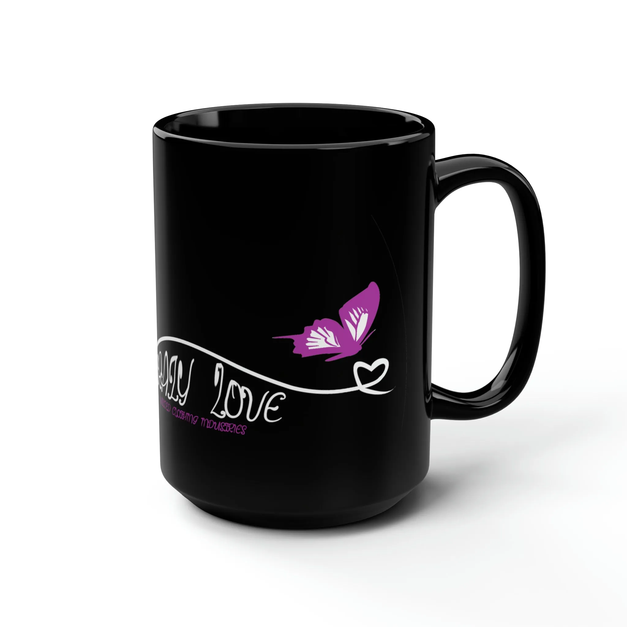EL423 Crazy Love /Black Mug, 15oz