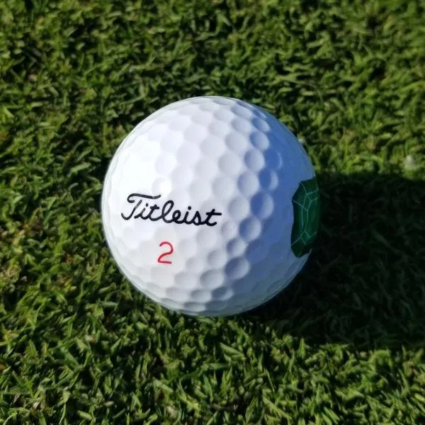 Emerald Gemstone Graphic Titleist Golf Ball - Pack of 3