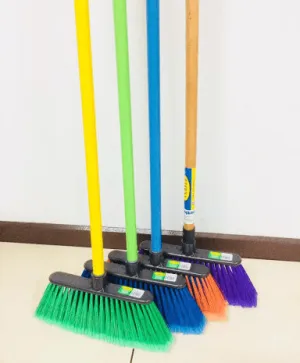 Eterna Slim Fit Straight Broom with Long Metal Handle, Indoor and Outdoor Use, Easy Assembly. Ideal for Cleaning Kitchen, Office, Home, Lobby and More – GP50