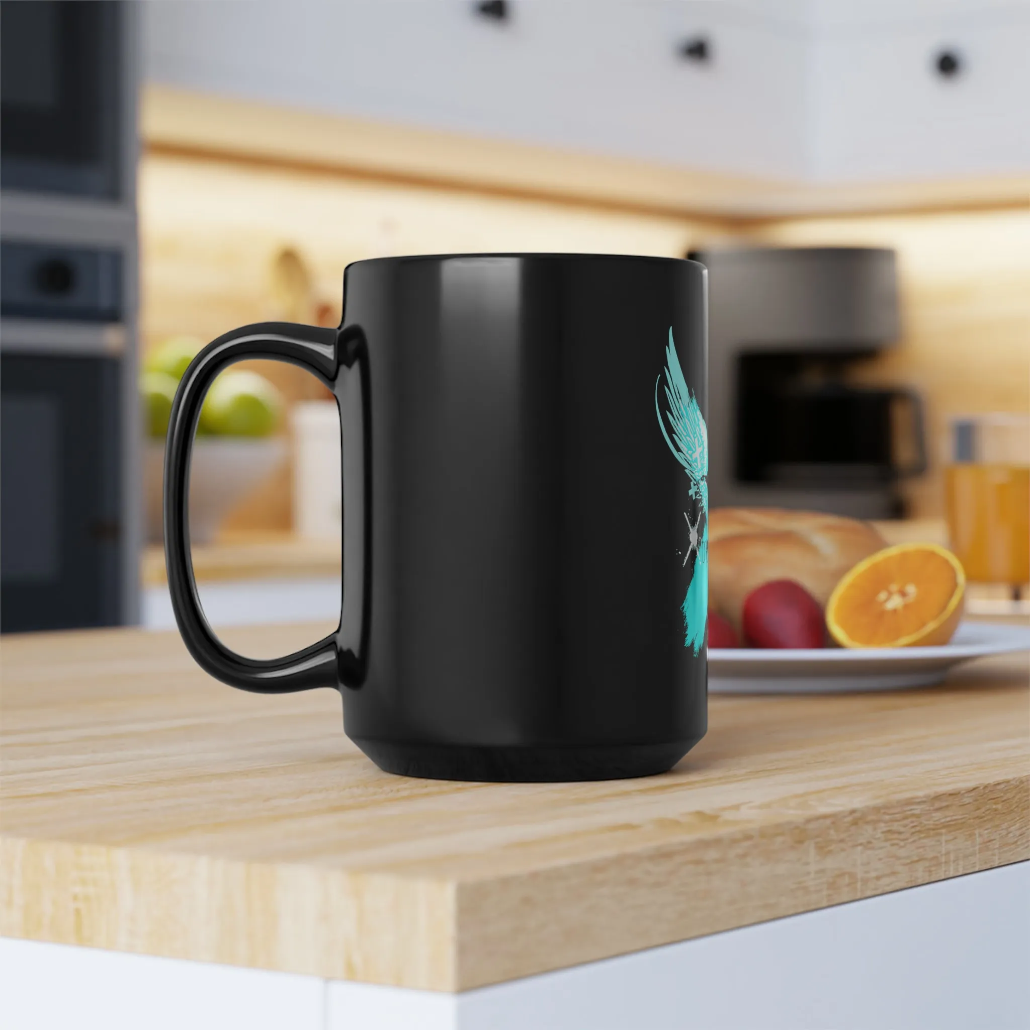 Extreme 1 Teal /Black Mug, 15oz