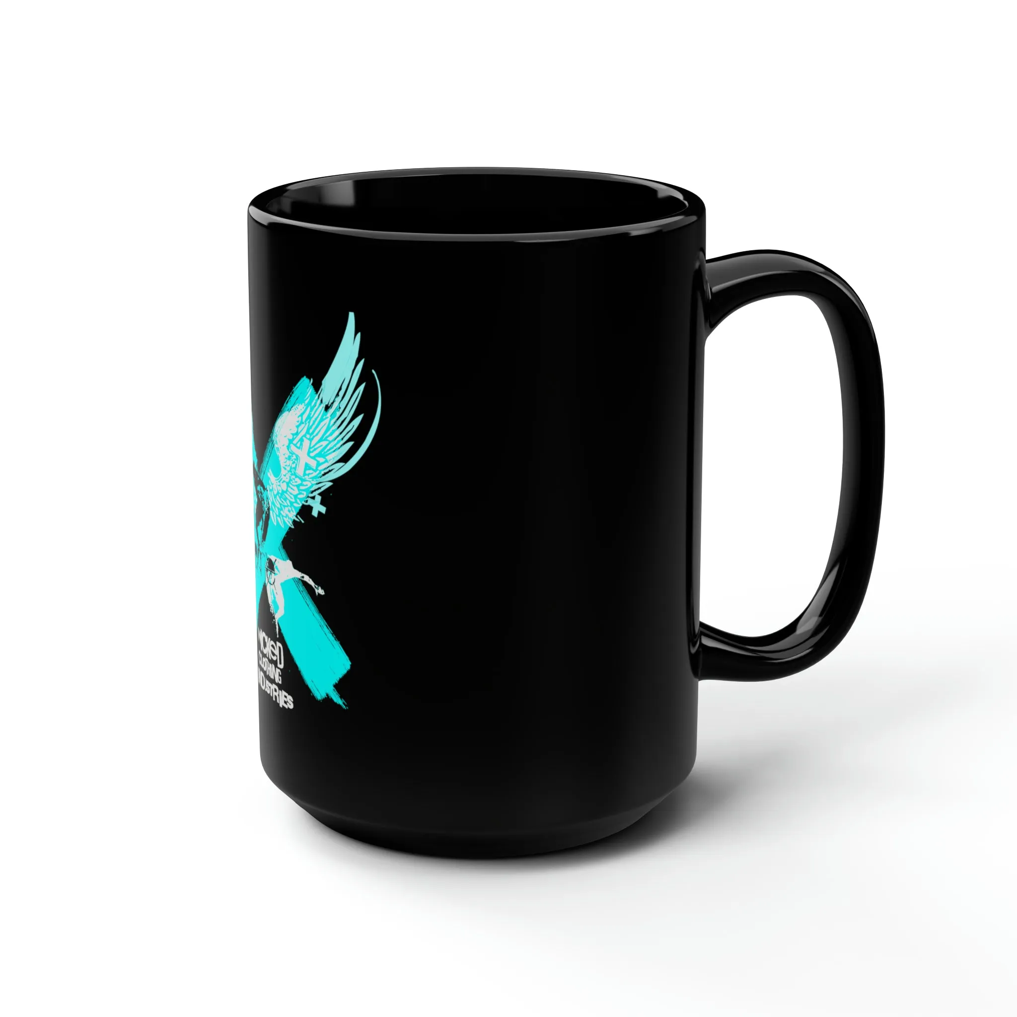 Extreme 1 Teal /Black Mug, 15oz