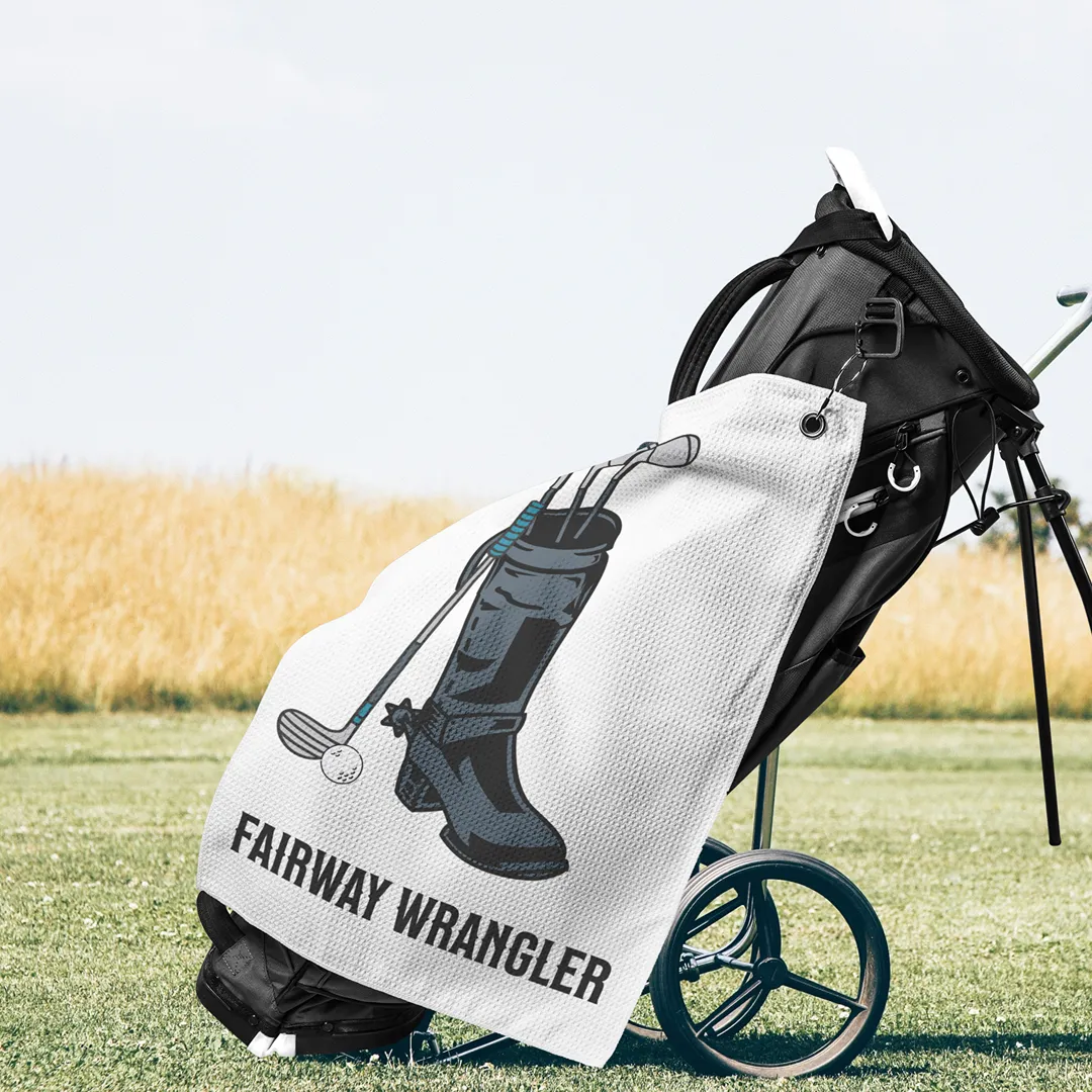 Fairway Wrangler Cowboy Boot Golf Towel