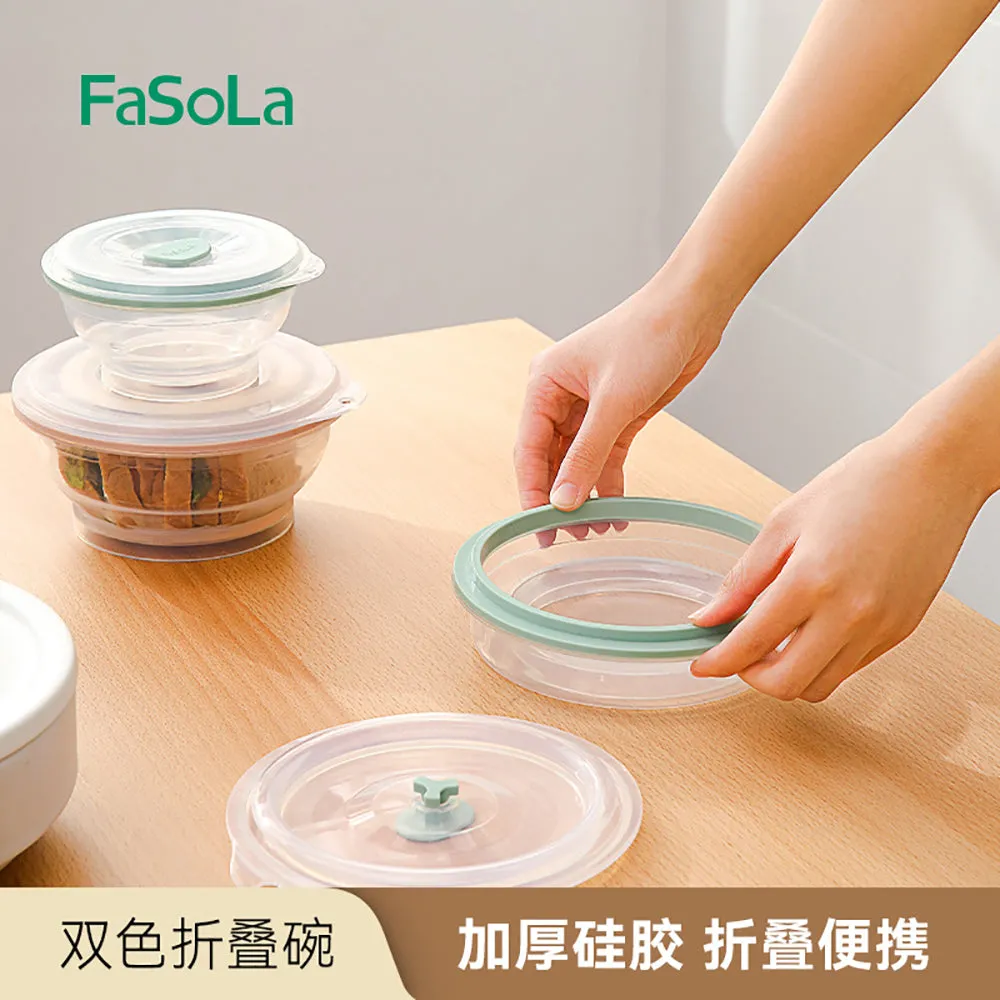 FaSola Two-Tone Collapsible Bowl - Pink, 335ml