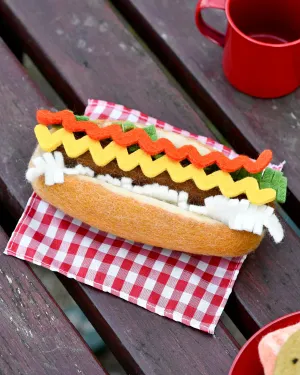 Felt Hot Dog Play Food Set