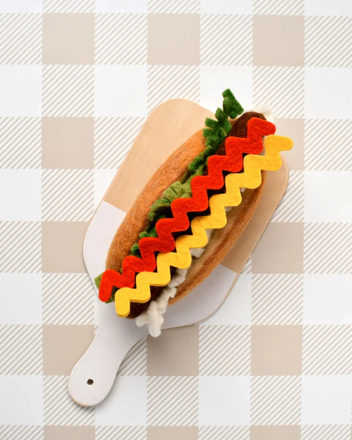 Felt Hot Dog Play Food Set