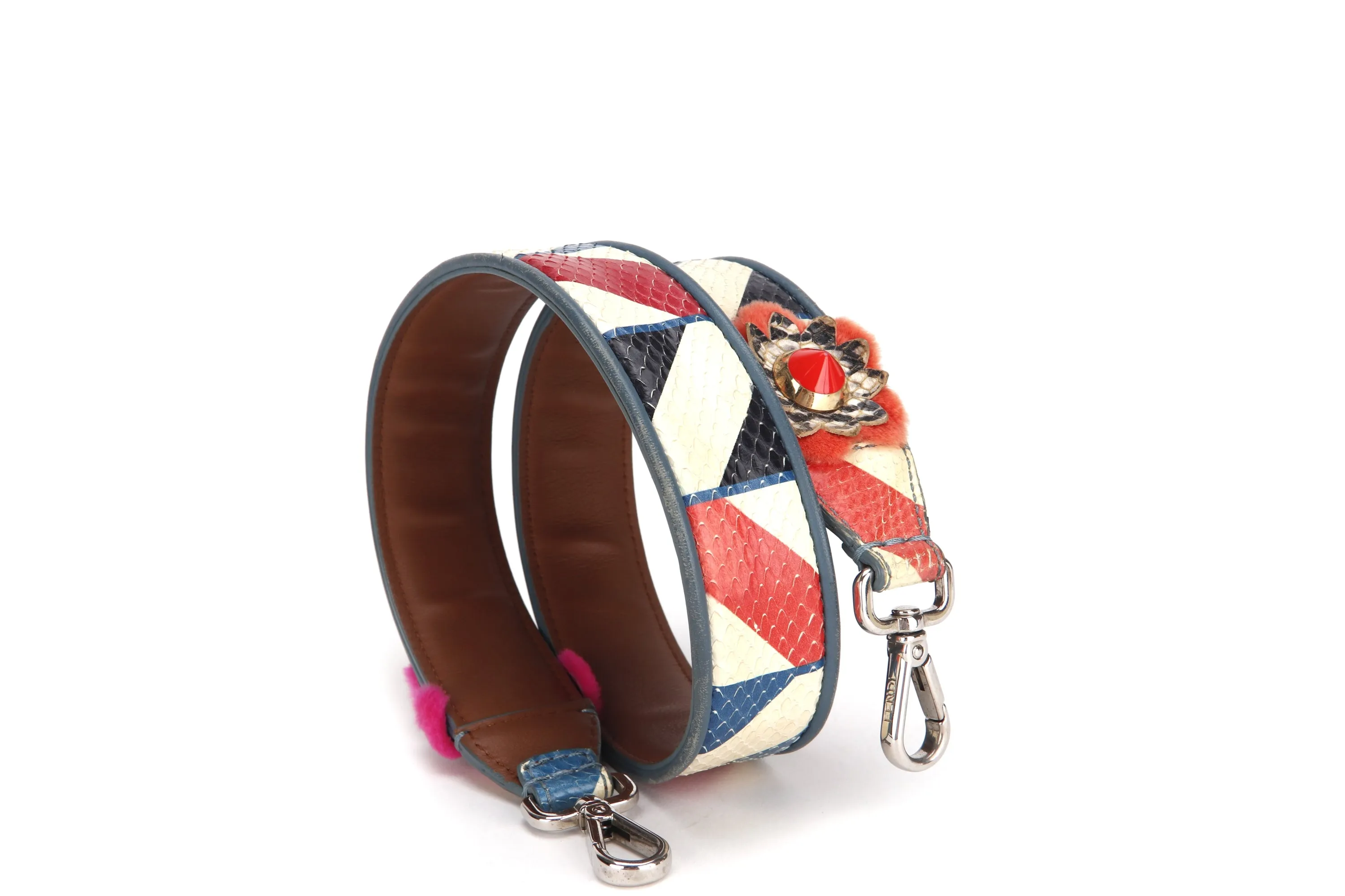 FENDI SNAKE EMBOSSED STRAP, NO DUST COVER & BOX
