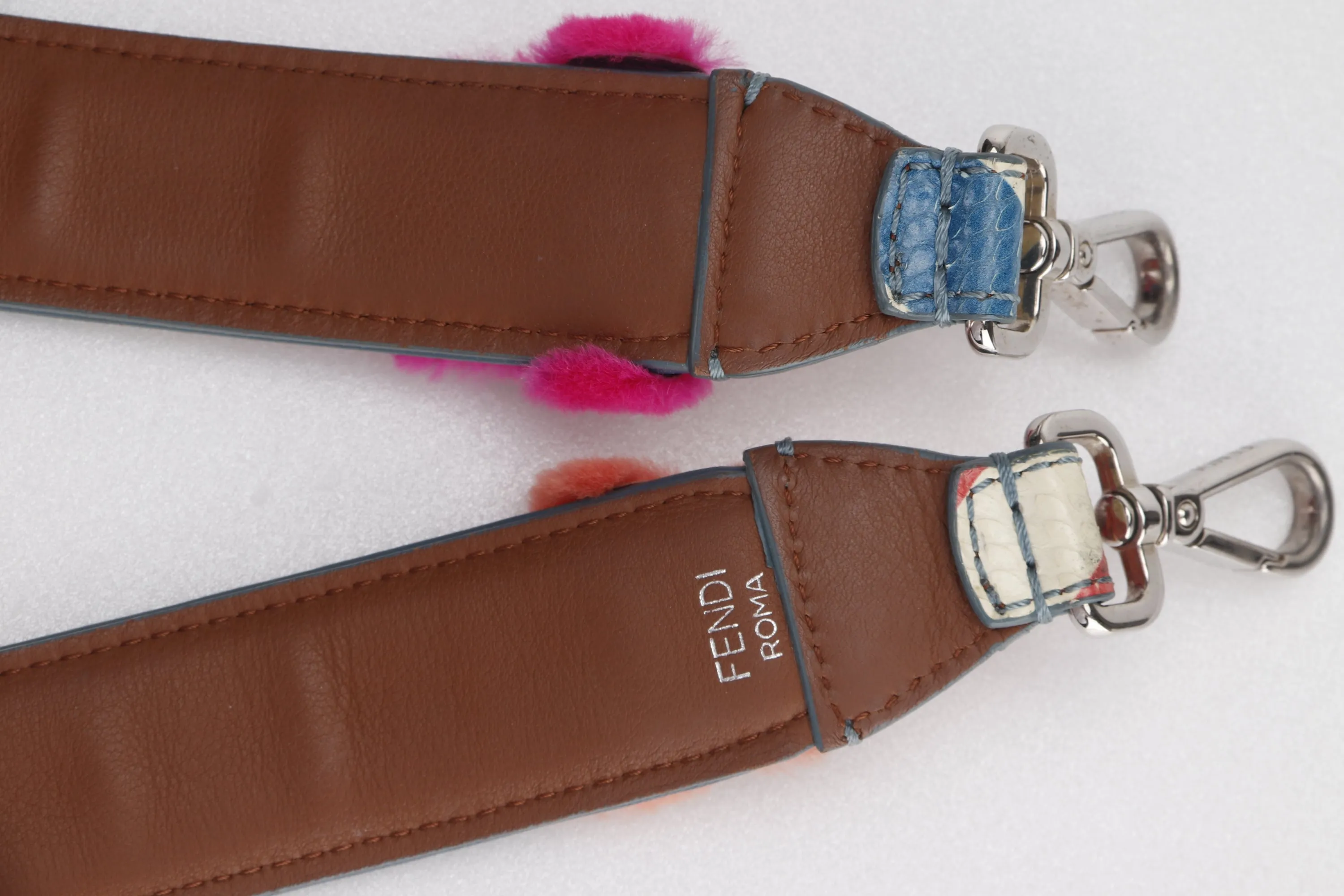 FENDI SNAKE EMBOSSED STRAP, NO DUST COVER & BOX