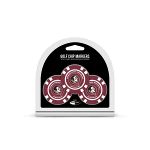Florida State Seminoles Golf Chip with Marker 3 Pack