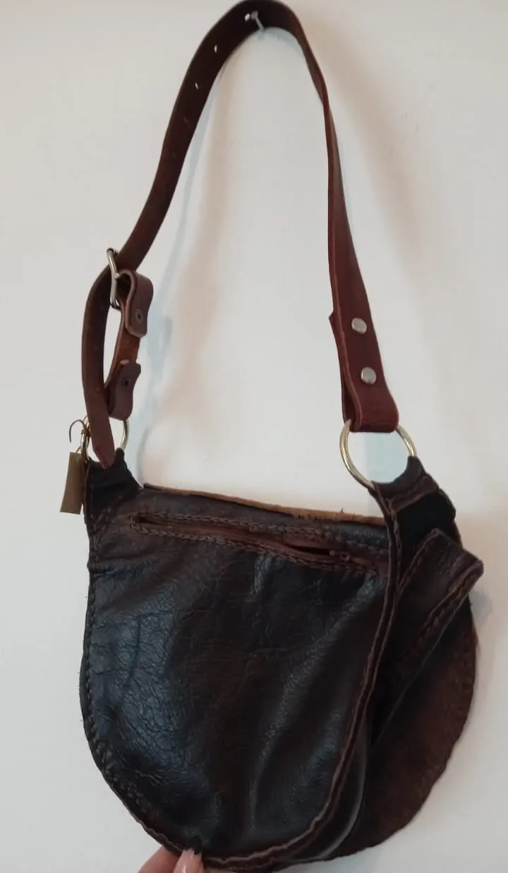 Flower Of Life Leather Bag