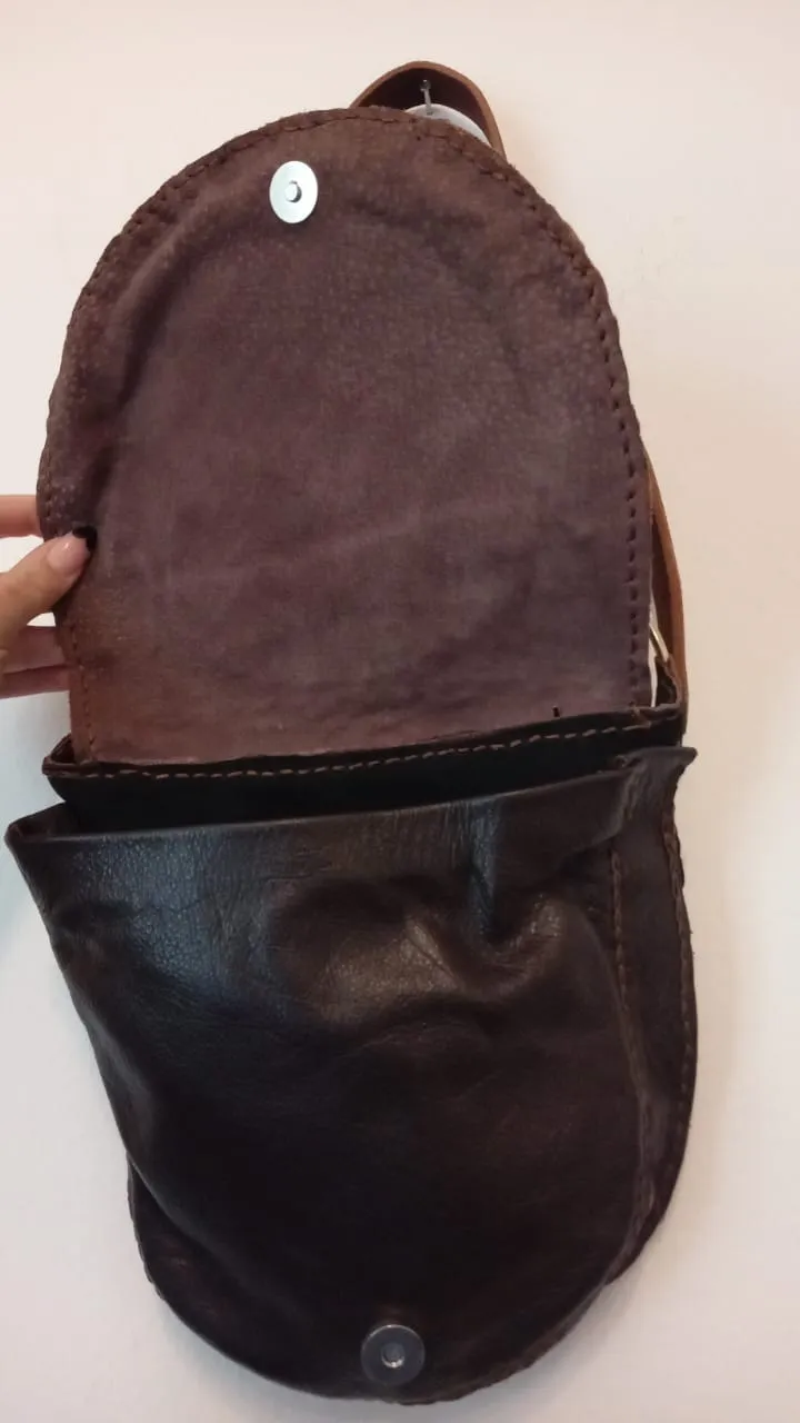 Flower Of Life Leather Bag