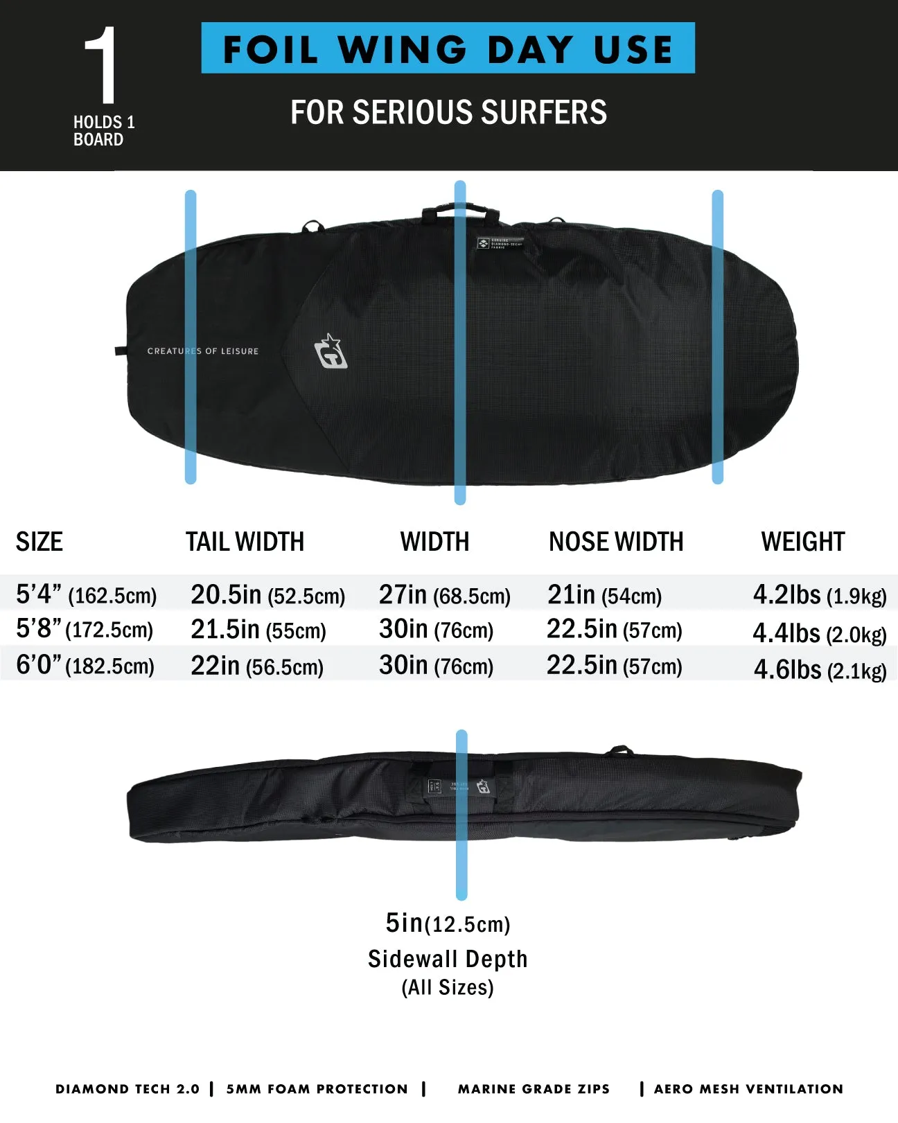 Foil Wing Day Use DT2.0 | Black Silver