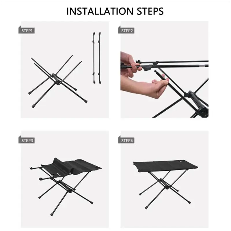 Foldable camping table-aluminum lightweight folding table compact roll up tables collapsible table