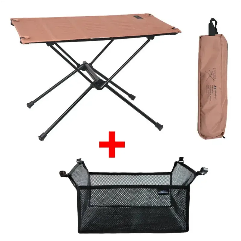 Foldable camping table-aluminum lightweight folding table compact roll up tables collapsible table