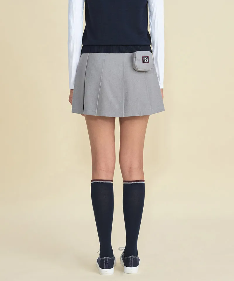 FORDI Line Color Block Knee Socks - Navy