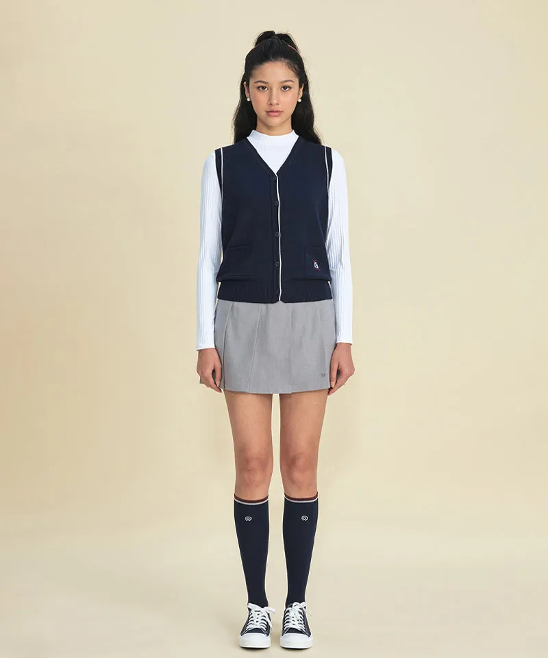 FORDI Line Color Block Knee Socks - Navy