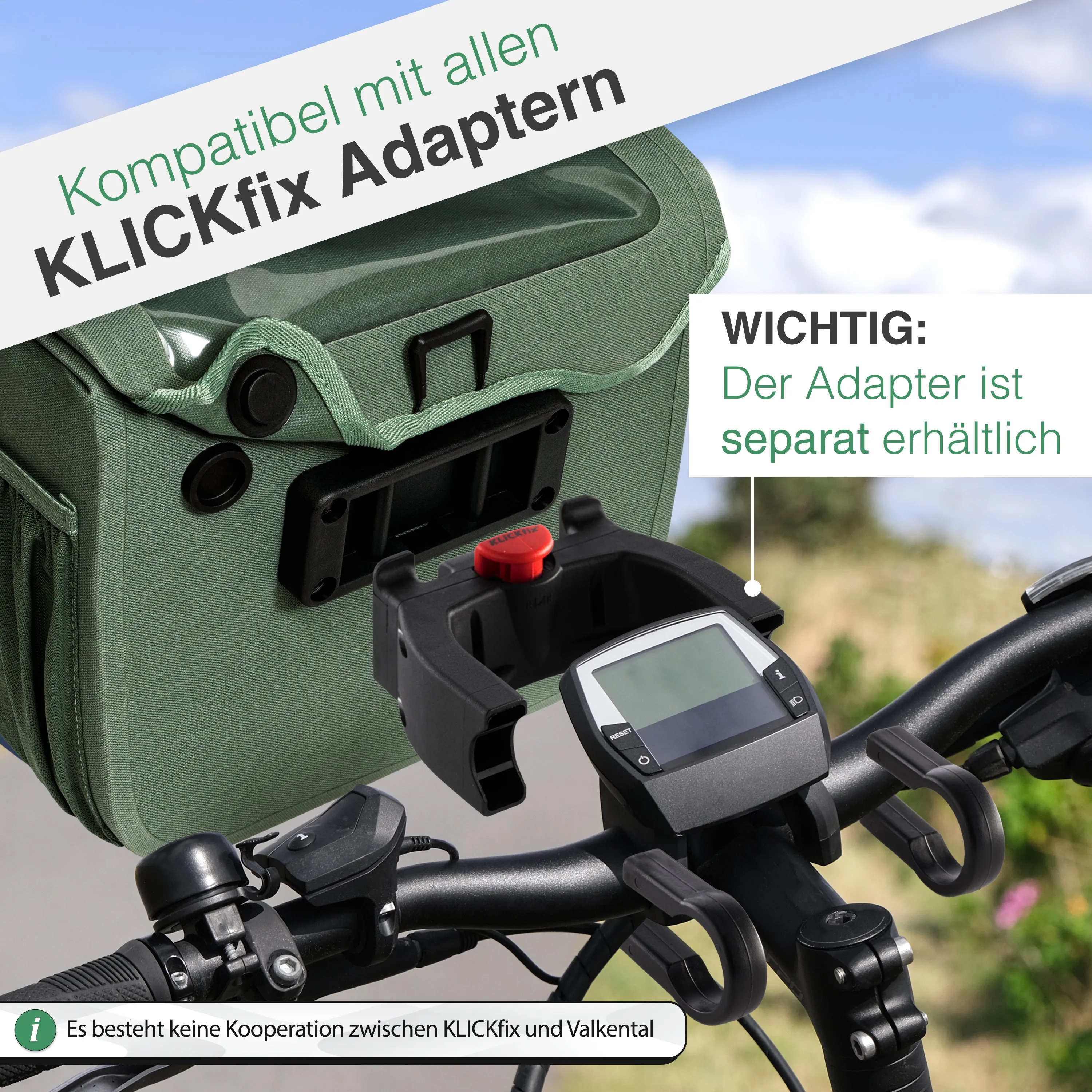 Front Pack - Robuste & wasserdichte Lenkertasche | Bundle