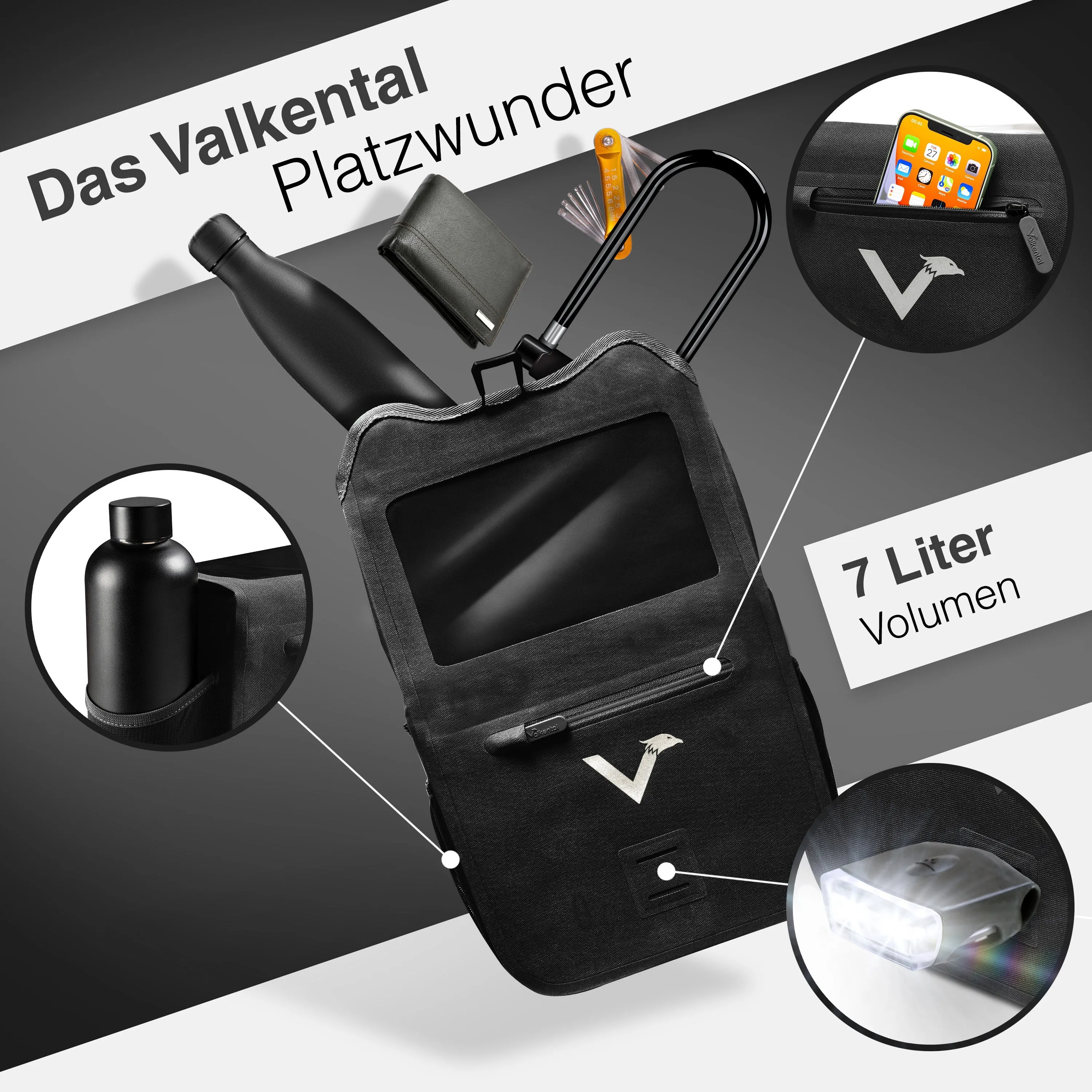 Front Pack - Robuste & wasserdichte Lenkertasche | Bundle