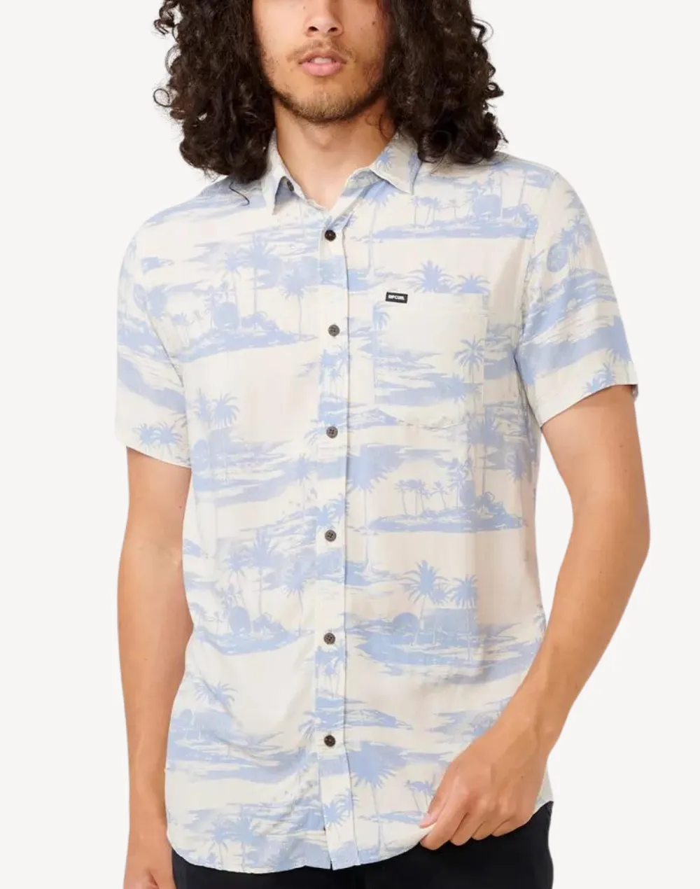 Fun Times Short Sleeve Button Up Shirt