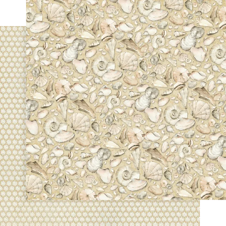 G45 - The Beach Is Calling - 12x12 Single Sheet / Every Seashell Has A Story