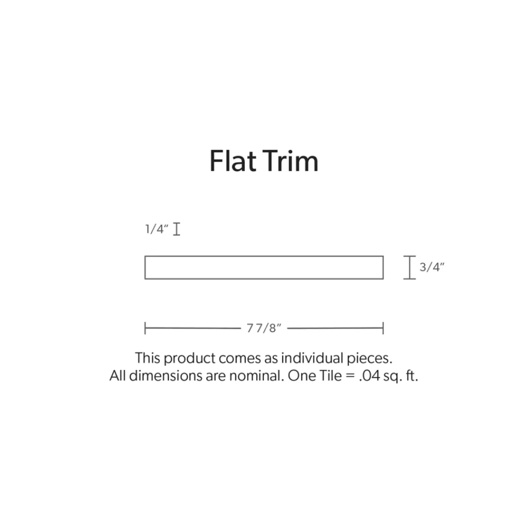 GLACIER, FLAT TRIM