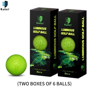 Glow Golf Balls for Night Sports Tournament Fluorescent Glow In The Dark Long Lasting Bright Luminous Night Golf Ball