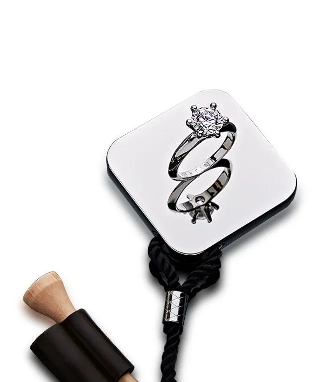 Gold Bar   Crown Ball Marker   Diamond Ring