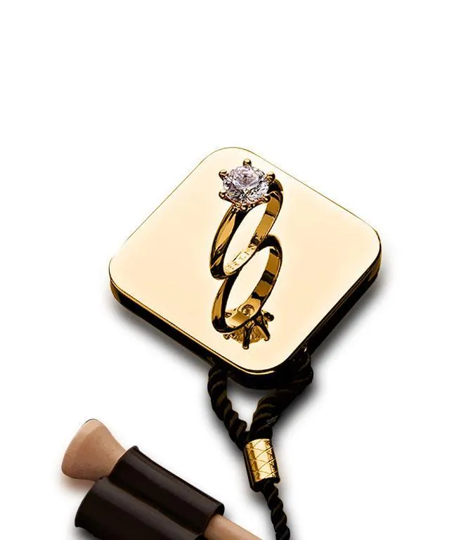 Gold Bar   Crown Ball Marker   Diamond Ring