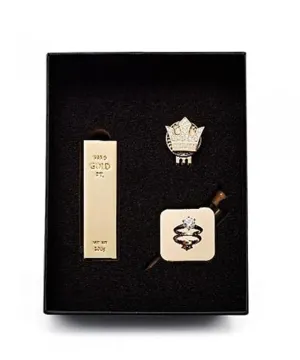 Gold Bar   Crown Ball Marker   Diamond Ring