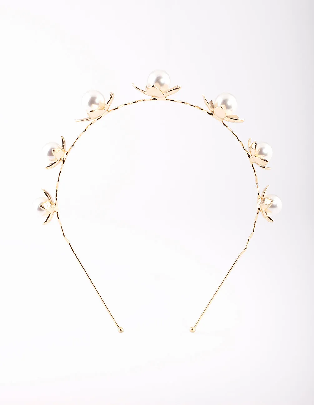 Gold Pearl Headband