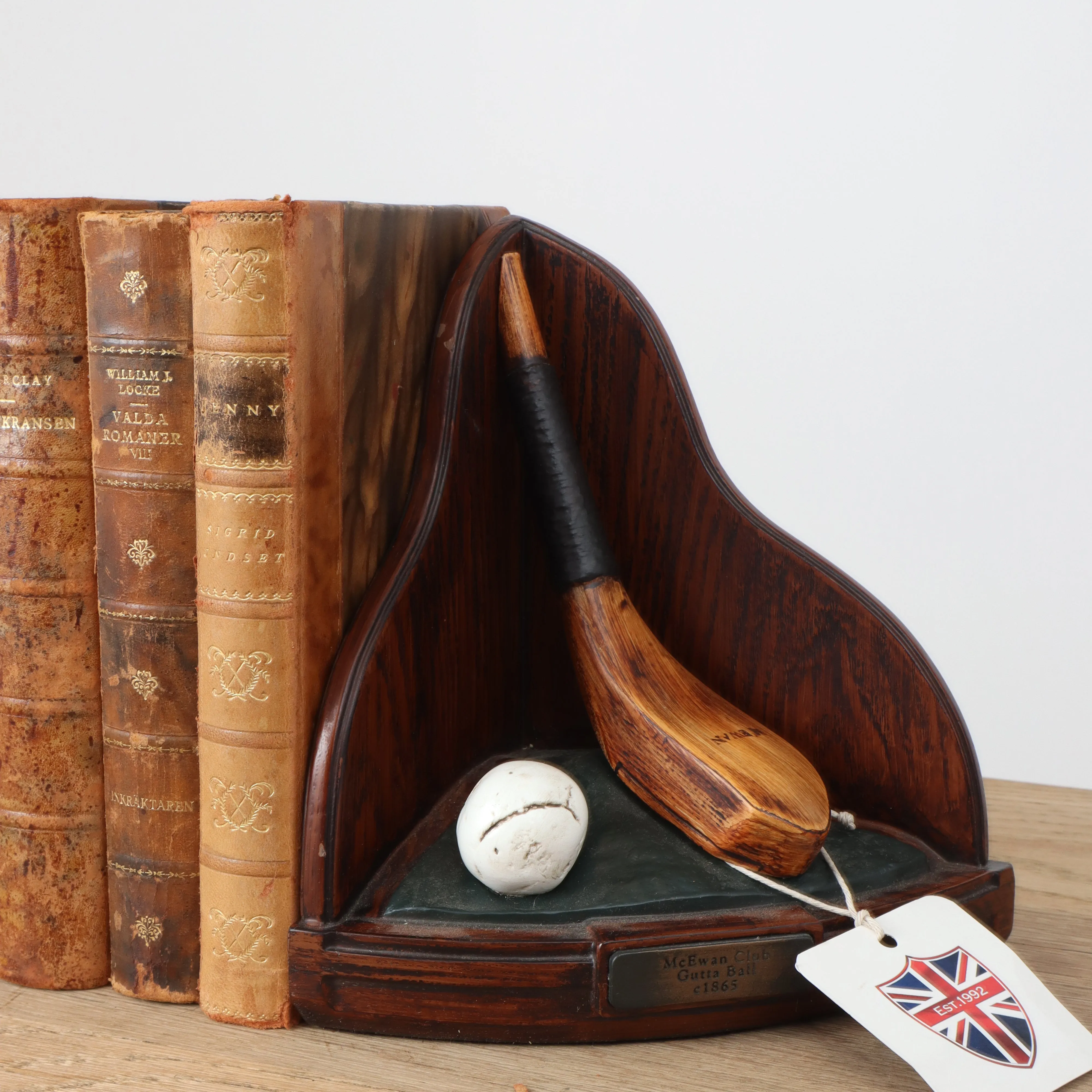 Golf Ball & Club Bookends