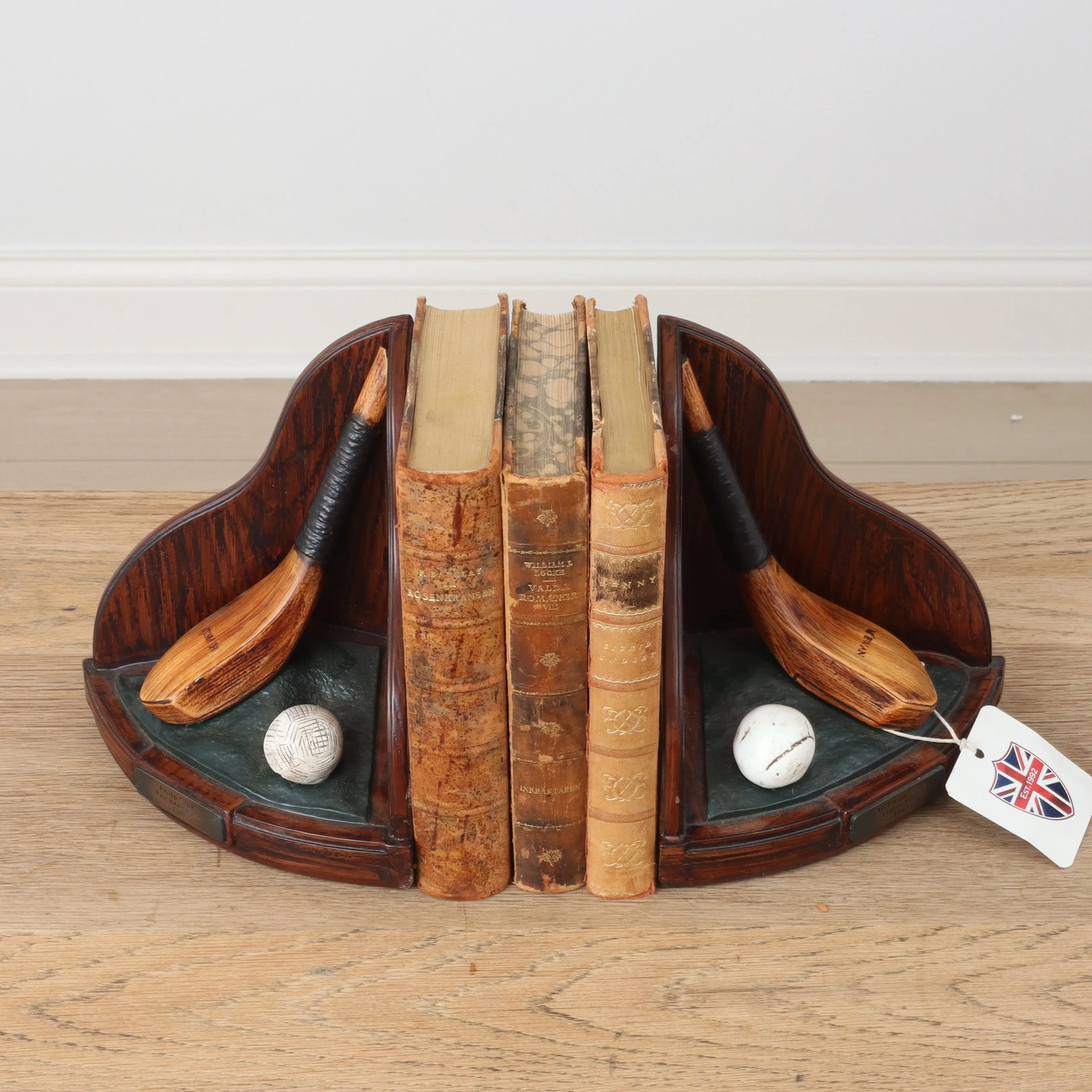 Golf Ball & Club Bookends