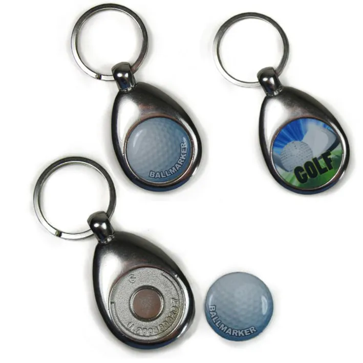 Golf Ball marker Keyring, Personalised Gift
