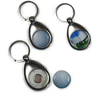 Golf Ball marker Keyring, Personalised Gift