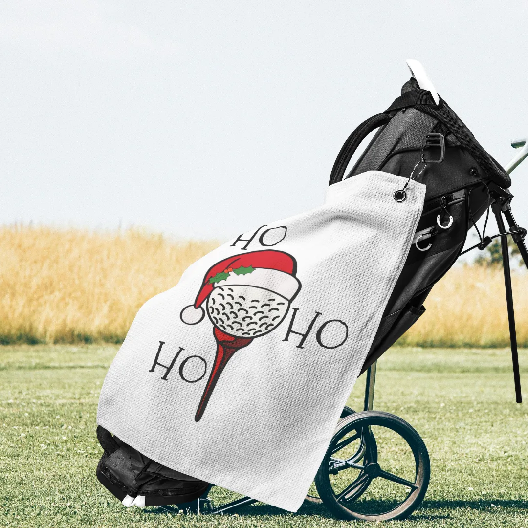 Golf Ball Santa Hat Golf Towel