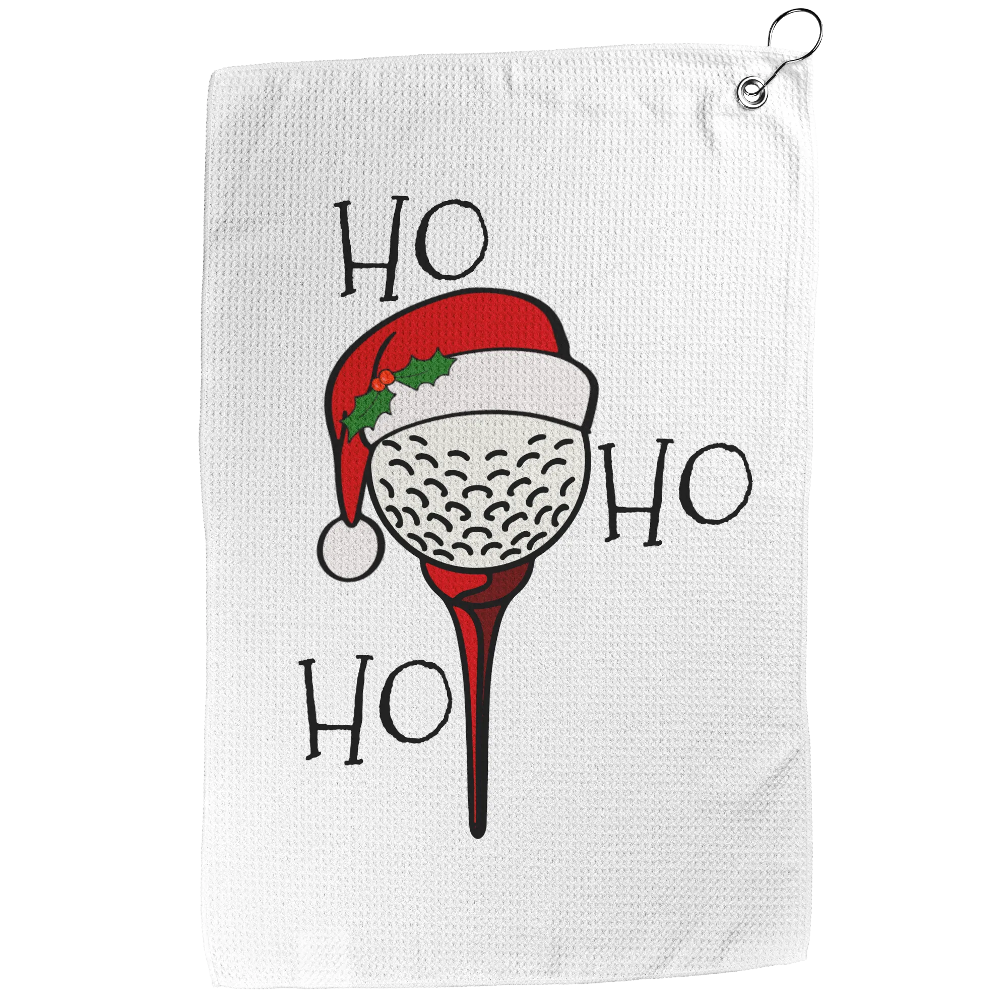 Golf Ball Santa Hat Golf Towel
