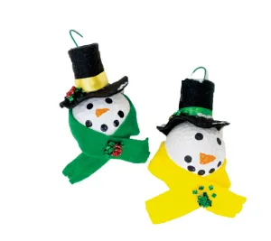 Golf Ball Snowman Ornament