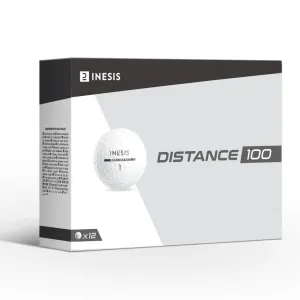 GOLF BALLS x12 - INESIS DISTANCE 100