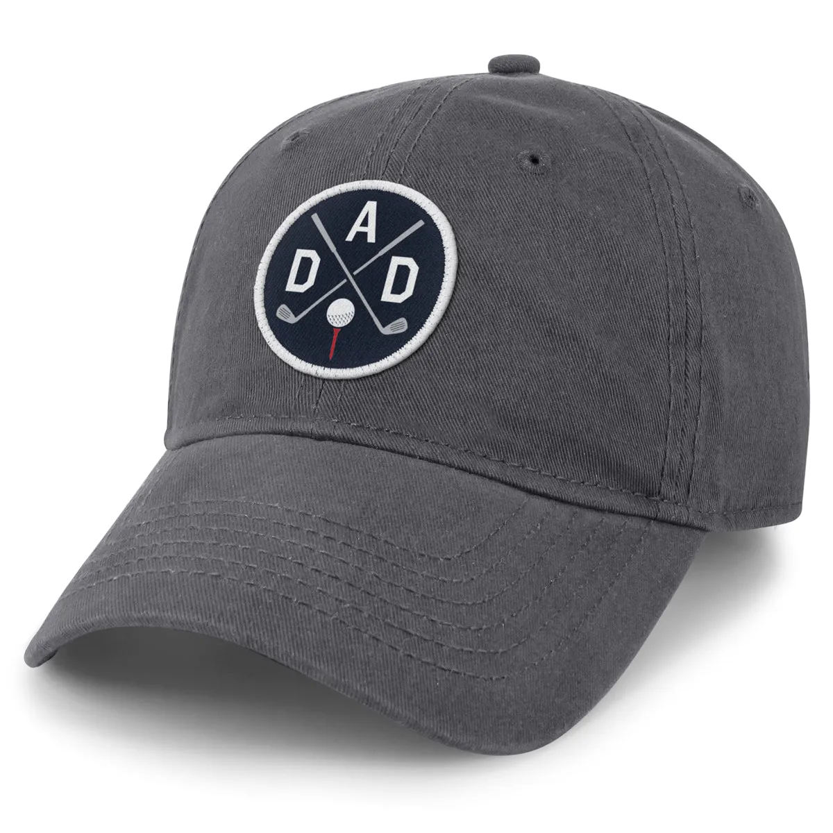 Golf DAD Circle Patch Dad Hat