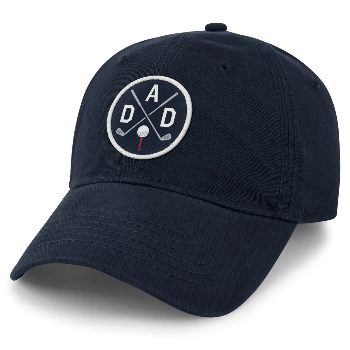 Golf DAD Circle Patch Dad Hat