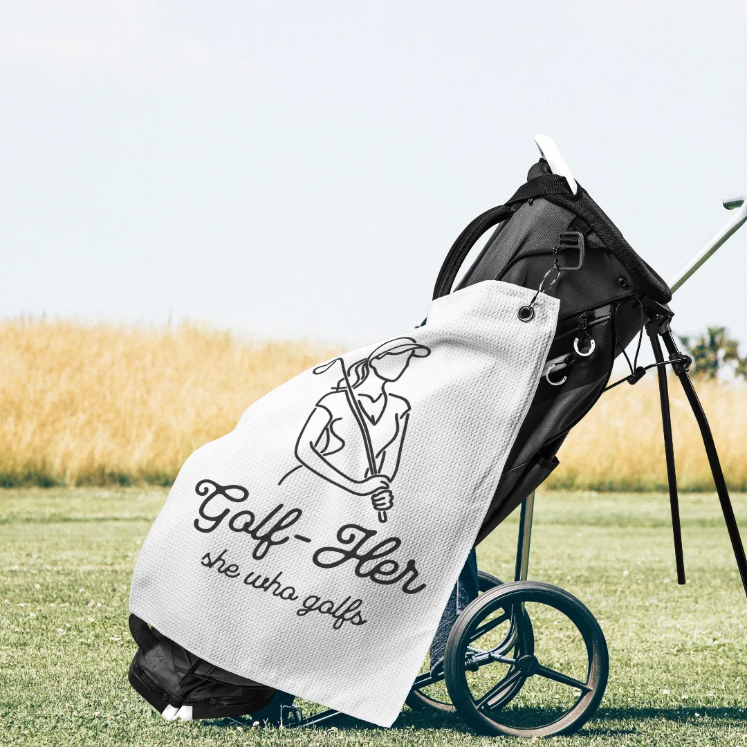 Golf-Her Golf Towel