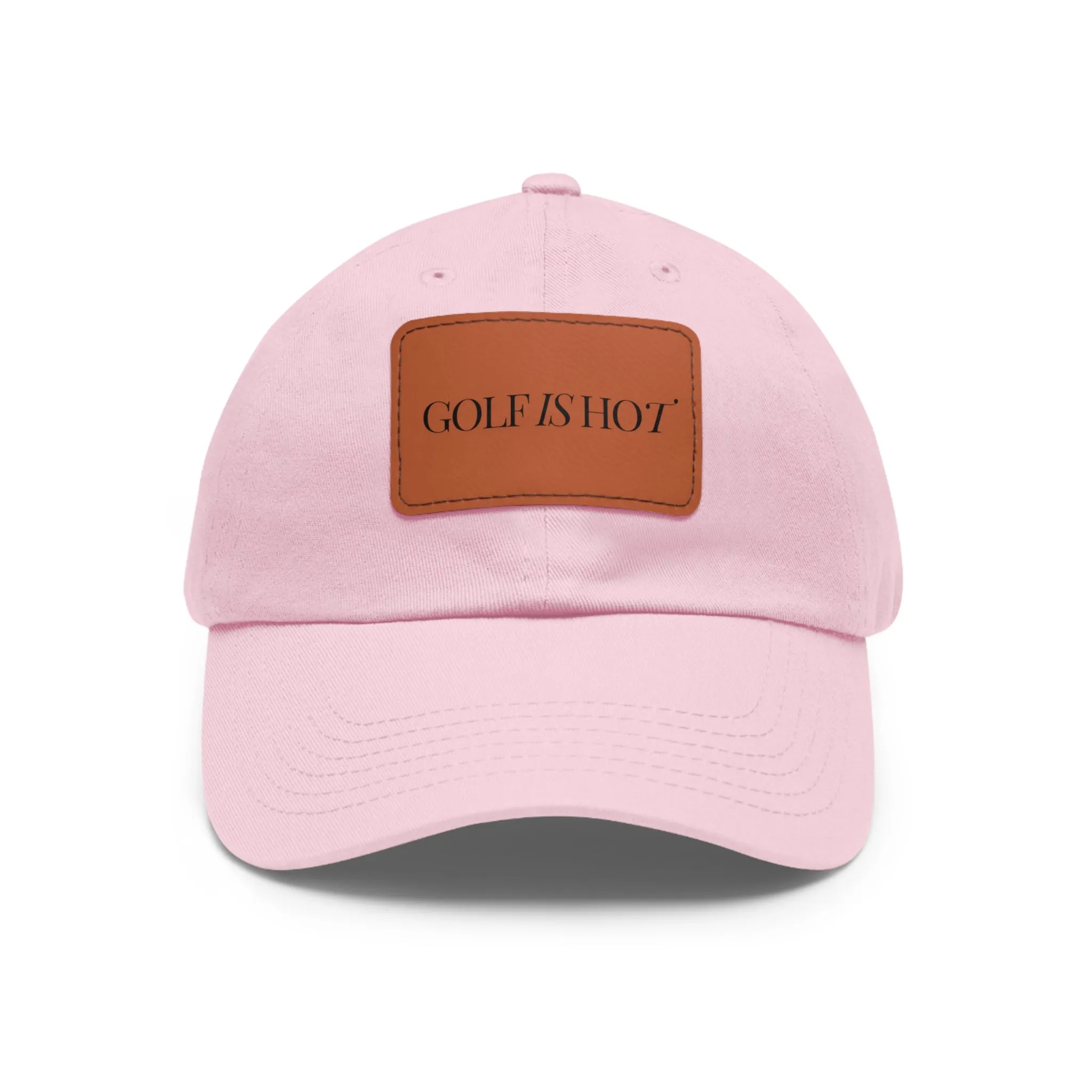 Golf Is Hot Leather Patch Hat
