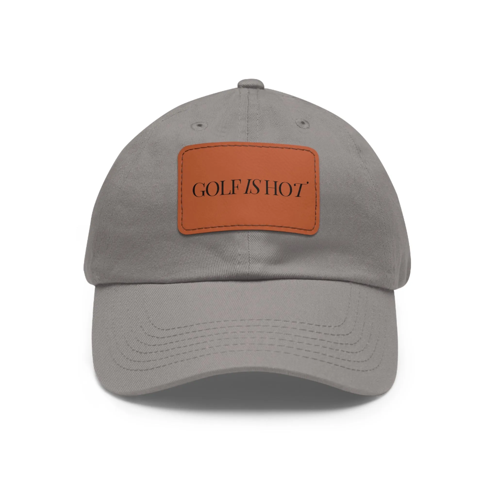 Golf Is Hot Leather Patch Hat